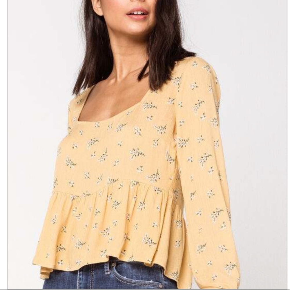 Floral babydoll top